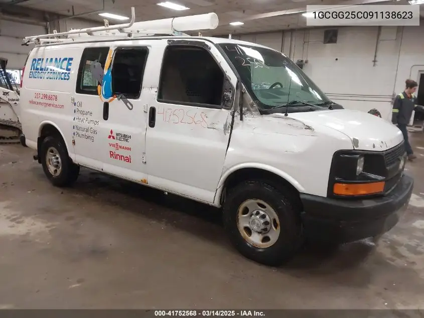 2009 Chevrolet Express 2500 Work Van VIN: 1GCGG25C091138623 Lot: 41752568