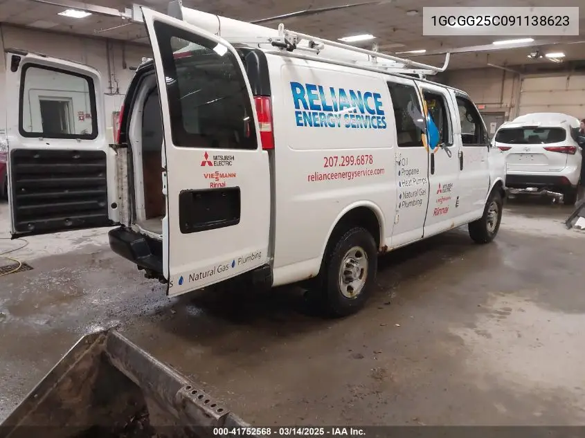 2009 Chevrolet Express 2500 Work Van VIN: 1GCGG25C091138623 Lot: 41752568