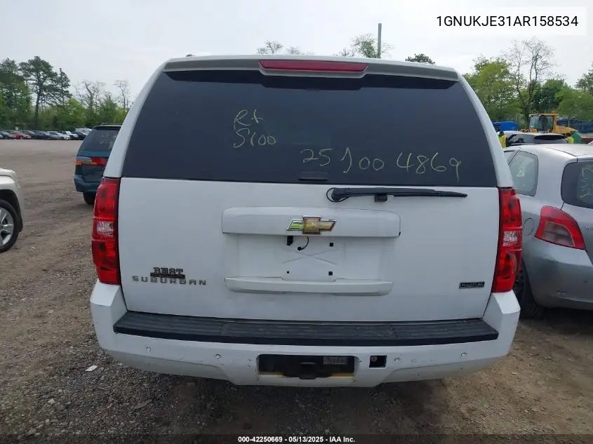 2010 Chevrolet Suburban 1500 Lt1 VIN: 1GNUKJE31AR158534 Lot: 42250669