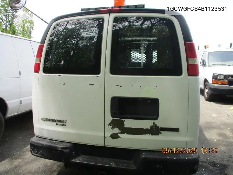 2011 Chevrolet Express G2500 VIN: 1GCWGFCB4B1123531 Lot: 42271859