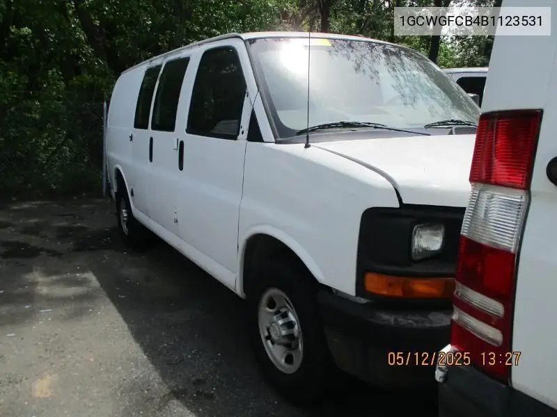 2011 Chevrolet Express G2500 VIN: 1GCWGFCB4B1123531 Lot: 42271859