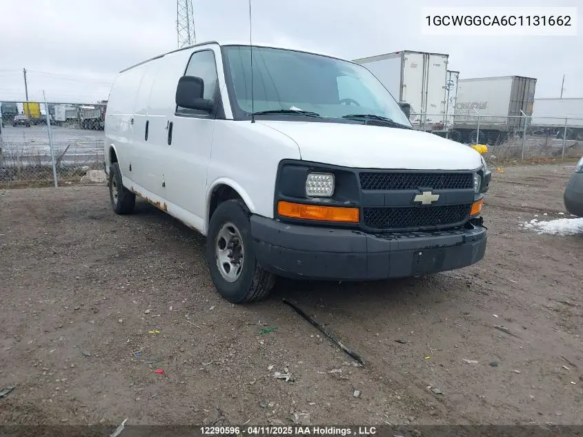 2012 Chevrolet Express 2500 Standard VIN: 1GCWGGCA6C1131662 Lot: 12290596