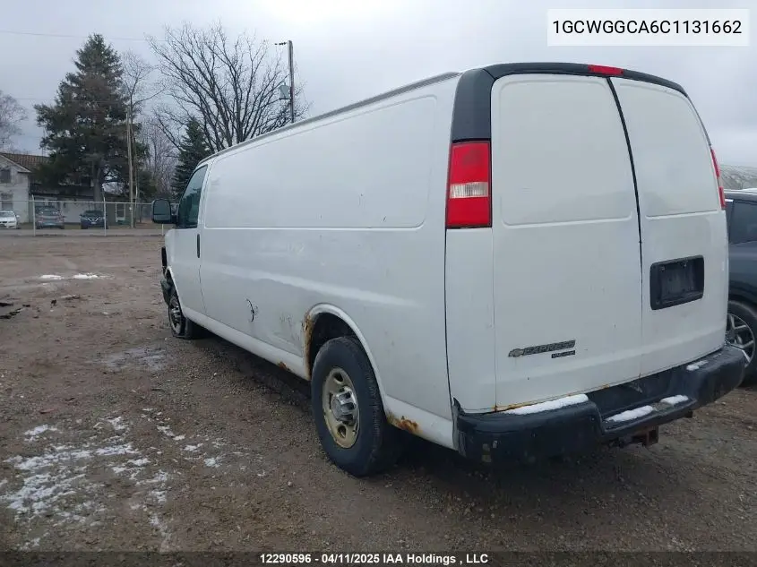 2012 Chevrolet Express 2500 Standard VIN: 1GCWGGCA6C1131662 Lot: 12290596