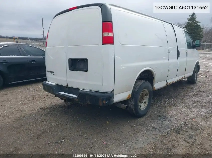2012 Chevrolet Express 2500 Standard VIN: 1GCWGGCA6C1131662 Lot: 12290596