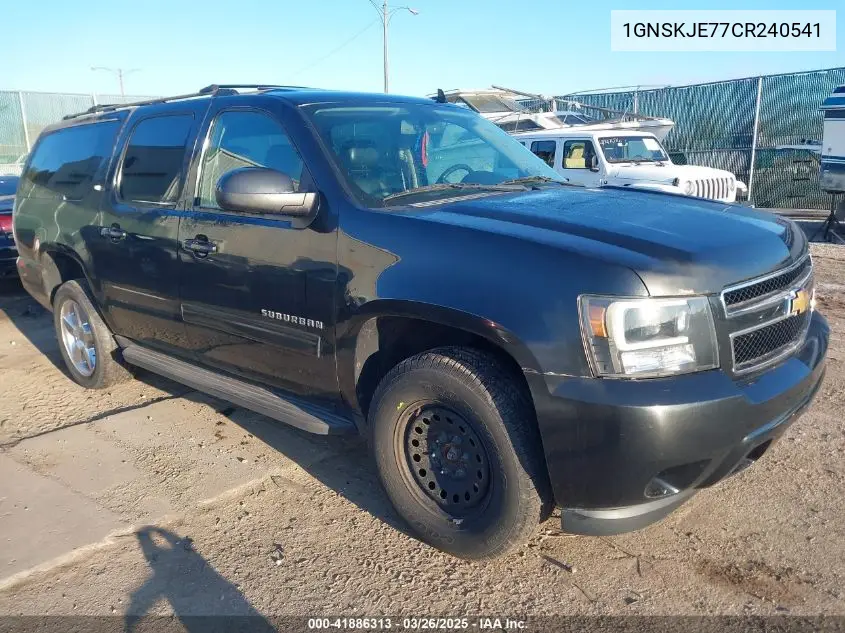 2012 Chevrolet Suburban 1500 Lt VIN: 1GNSKJE77CR240541 Lot: 41886313