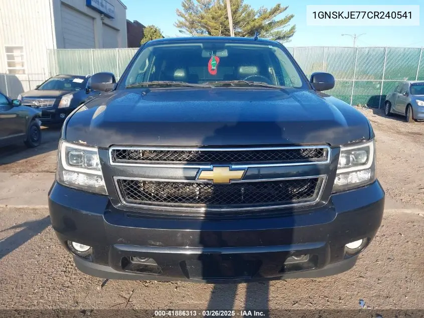2012 Chevrolet Suburban 1500 Lt VIN: 1GNSKJE77CR240541 Lot: 41886313