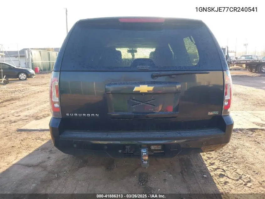 2012 Chevrolet Suburban 1500 Lt VIN: 1GNSKJE77CR240541 Lot: 41886313