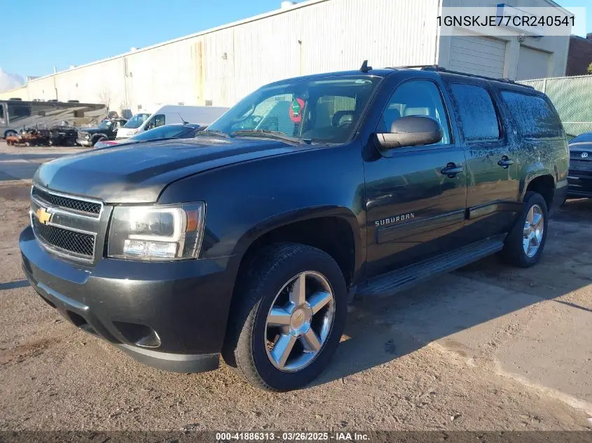 2012 Chevrolet Suburban 1500 Lt VIN: 1GNSKJE77CR240541 Lot: 41886313