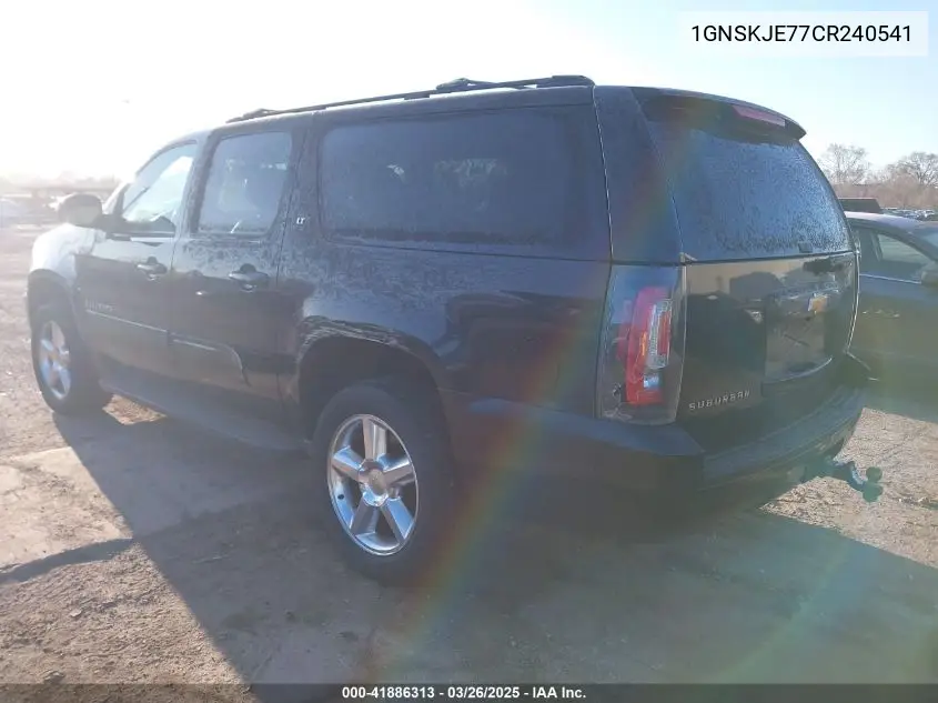2012 Chevrolet Suburban 1500 Lt VIN: 1GNSKJE77CR240541 Lot: 41886313