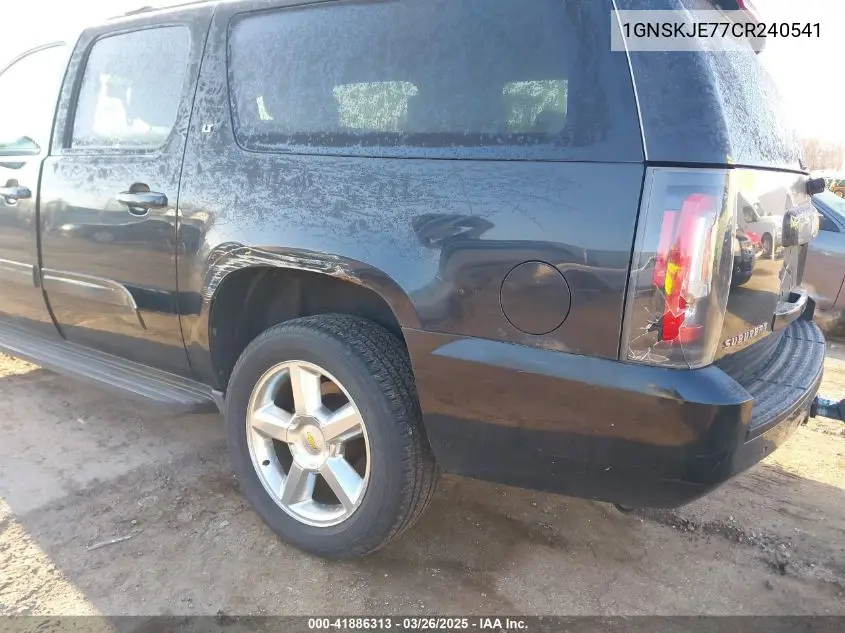 2012 Chevrolet Suburban 1500 Lt VIN: 1GNSKJE77CR240541 Lot: 41886313