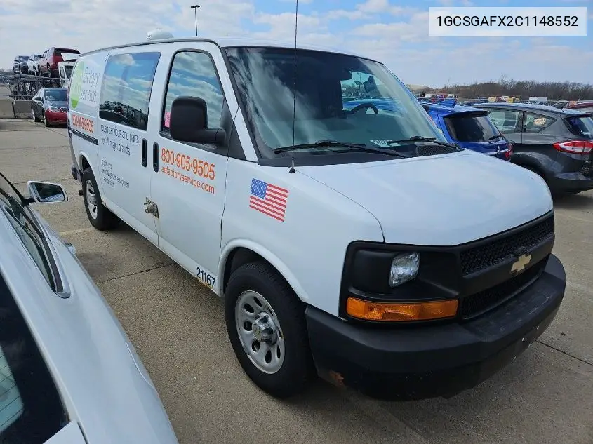 2012 Chevrolet Express G1500 VIN: 1GCSGAFX2C1148552 Lot: 42269567