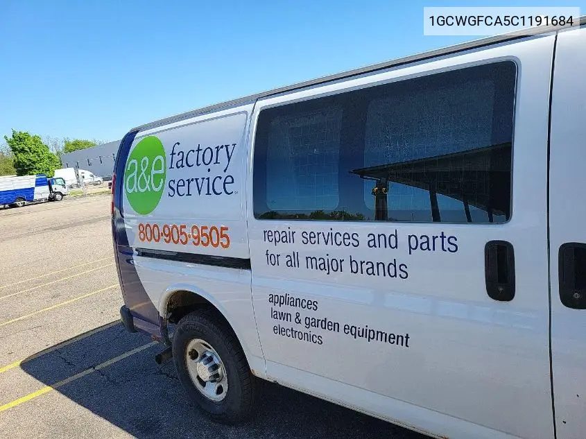2012 Chevrolet Express G2500 VIN: 1GCWGFCA5C1191684 Lot: 42271847