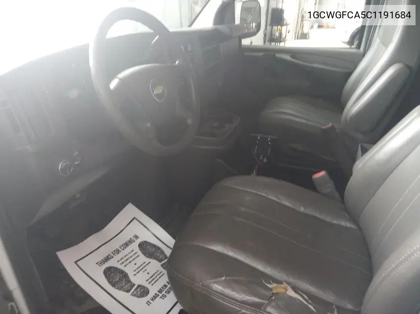 2012 Chevrolet Express G2500 VIN: 1GCWGFCA5C1191684 Lot: 42271847