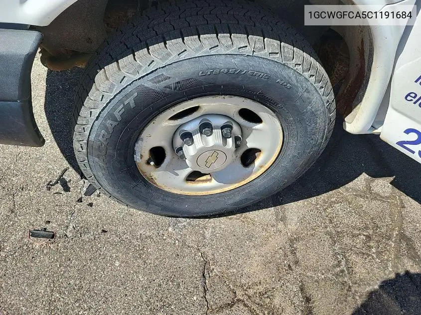 1gcwgfca5c1191684 1GCWGFCA5C1191684 2012 Chevrolet Express 2500 Work Van