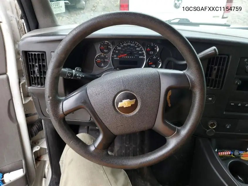 2012 Chevrolet Express G1500 VIN: 1GCSGAFXXC1154759 Lot: 42624335
