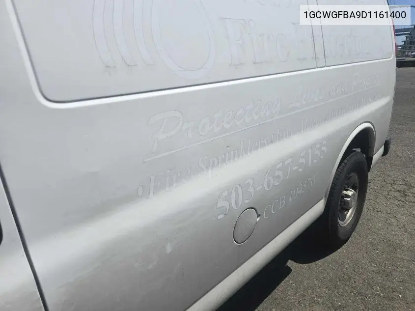 2013 Chevrolet Express 2500 Work Van VIN: 1GCWGFBA9D1161400 Lot: 42631329