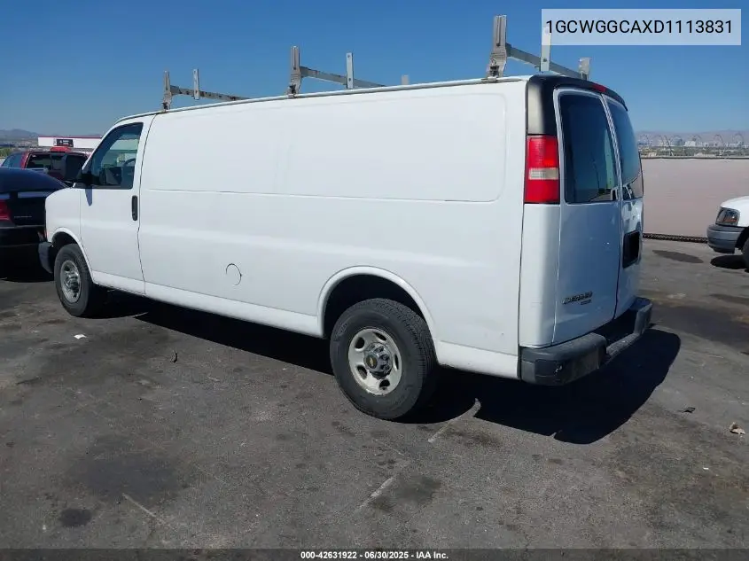 2013 Chevrolet Express 2500 Work Van VIN: 1GCWGGCAXD1113831 Lot: 42631922