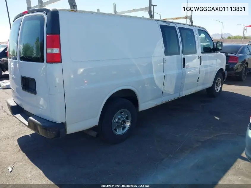 2013 Chevrolet Express 2500 Work Van VIN: 1GCWGGCAXD1113831 Lot: 42631922