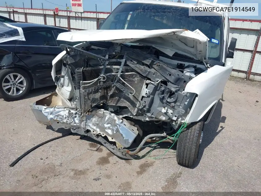 2014 Chevrolet Express 2500 Work Van VIN: 1GCWGFCA7E1914549 Lot: 42254877