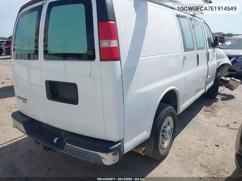 2014 Chevrolet Express 2500 Work Van VIN: 1GCWGFCA7E1914549 Lot: 42254877