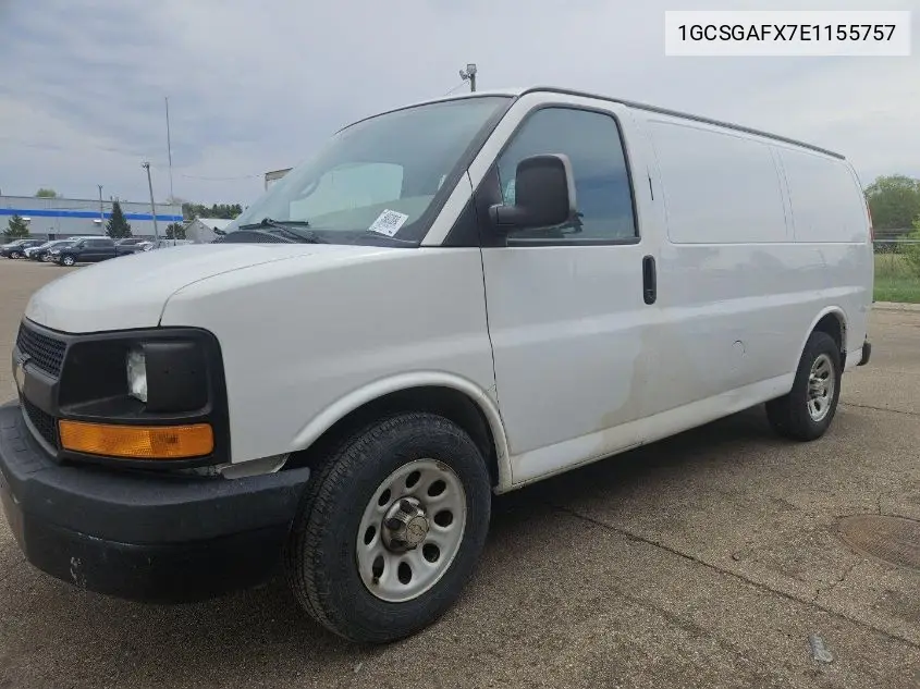2014 Chevrolet Express G1500 VIN: 1GCSGAFX7E1155757 Lot: 42271794