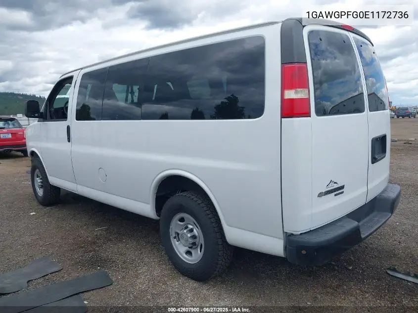 2014 Chevrolet Express 2500 Ls VIN: 1GAWGPFG0E1172736 Lot: 42607900