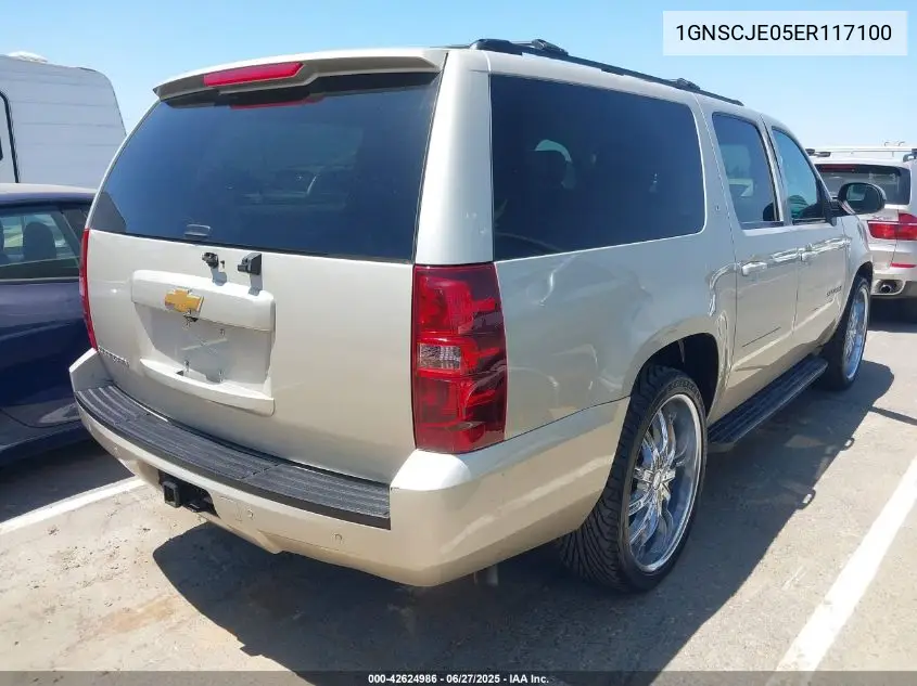 2014 Chevrolet Suburban 1500 Lt VIN: 1GNSCJE05ER117100 Lot: 42624986