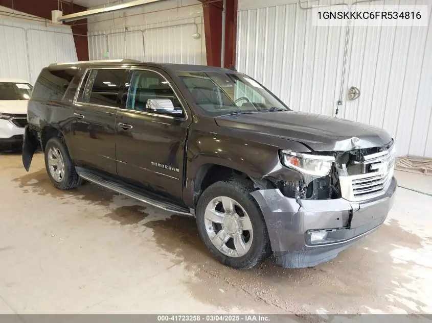 2015 Chevrolet Suburban 1500 Ltz VIN: 1GNSKKKC6FR534816 Lot: 41723258