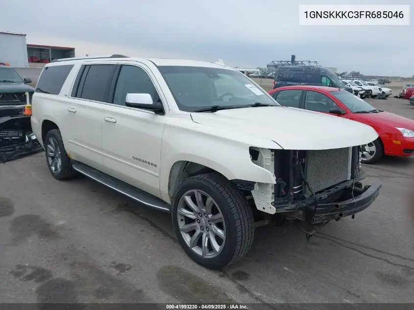 2015 Chevrolet Suburban 1500 Ltz VIN: 1GNSKKKC3FR685046 Lot: 41993230