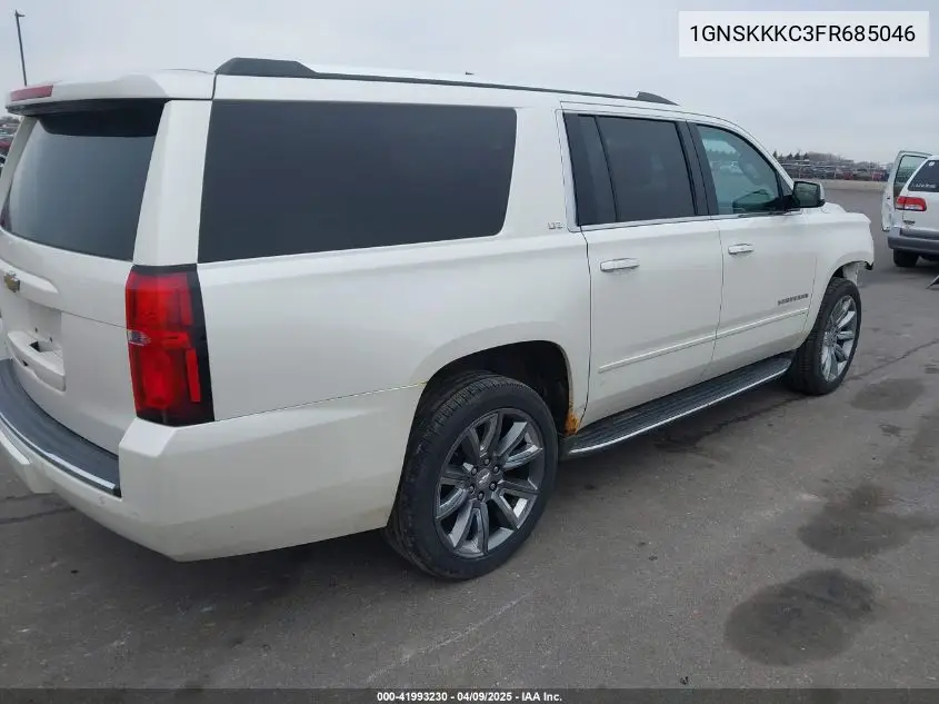 2015 Chevrolet Suburban 1500 Ltz VIN: 1GNSKKKC3FR685046 Lot: 41993230