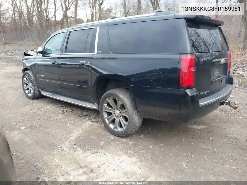 2015 Chevrolet Suburban 1500 Ltz VIN: 1GNSKKKC8FR159981 Lot: 42043959