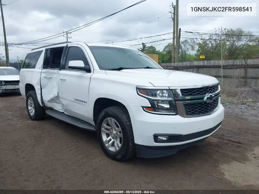 2015 Chevrolet Suburban 1500 Lt VIN: 1GNSKJKC2FR598541 Lot: 42264369