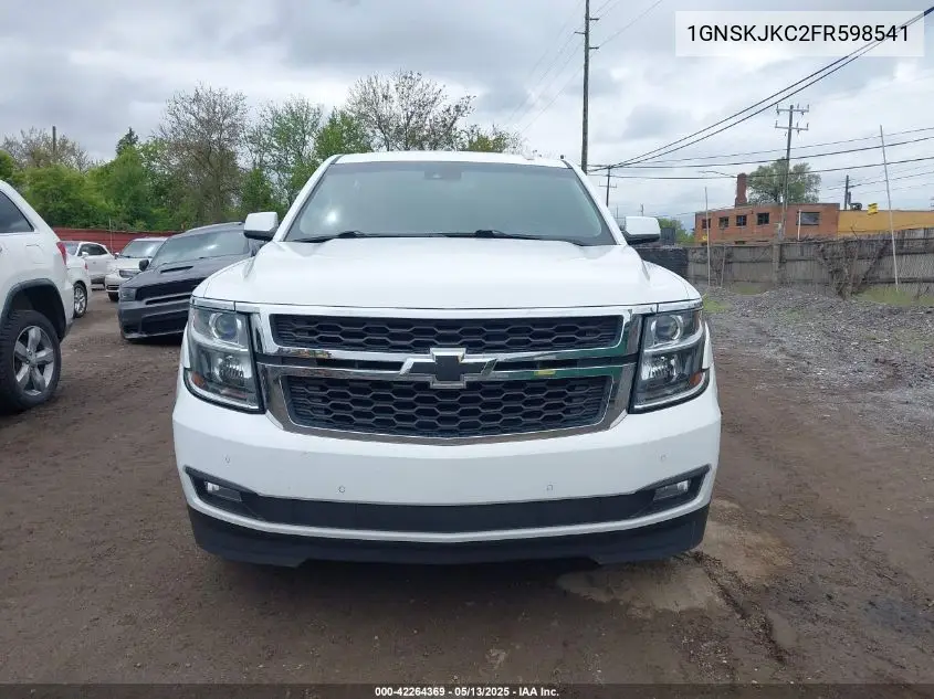 2015 Chevrolet Suburban 1500 Lt VIN: 1GNSKJKC2FR598541 Lot: 42264369