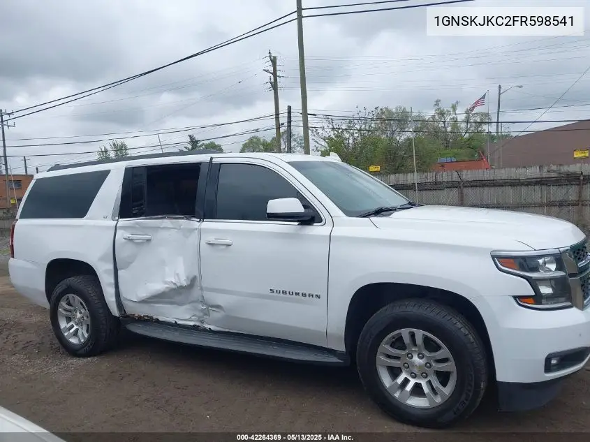 2015 Chevrolet Suburban 1500 Lt VIN: 1GNSKJKC2FR598541 Lot: 42264369