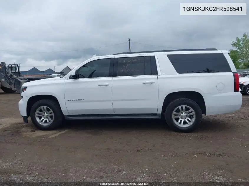 2015 Chevrolet Suburban 1500 Lt VIN: 1GNSKJKC2FR598541 Lot: 42264369