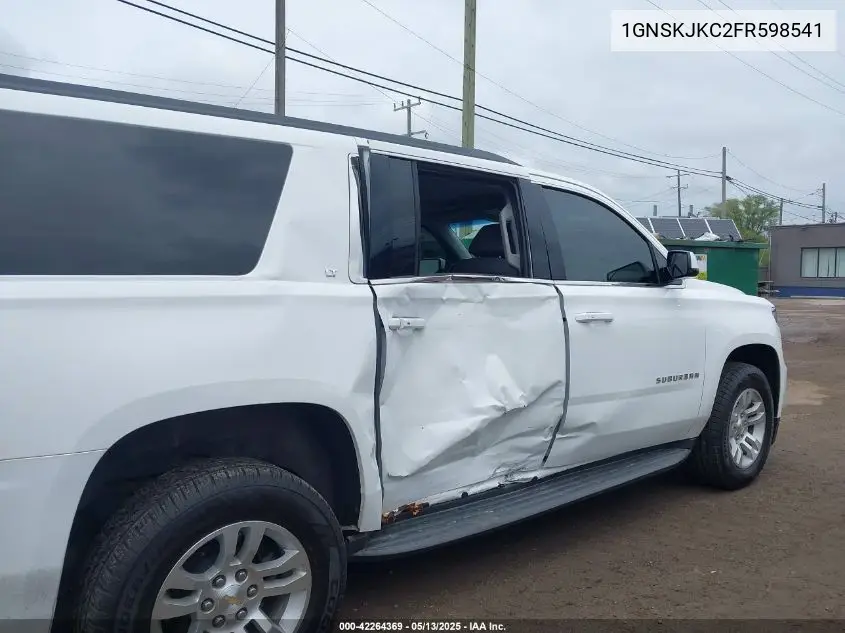 2015 Chevrolet Suburban 1500 Lt VIN: 1GNSKJKC2FR598541 Lot: 42264369