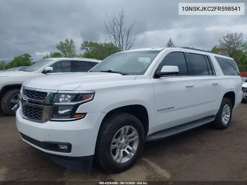 2015 Chevrolet Suburban 1500 Lt VIN: 1GNSKJKC2FR598541 Lot: 42264369
