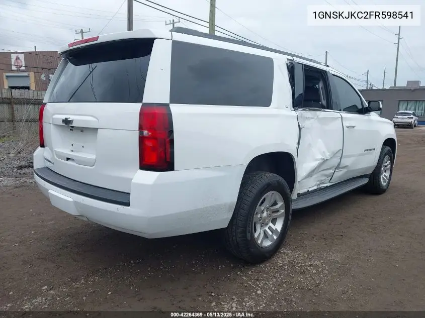 2015 Chevrolet Suburban 1500 Lt VIN: 1GNSKJKC2FR598541 Lot: 42264369