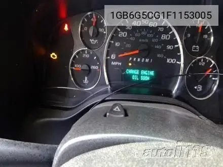 2015 Chevrolet Express Cutaway 4500 VIN: 1GB6G5CG1F1153005 Lot: 42273311