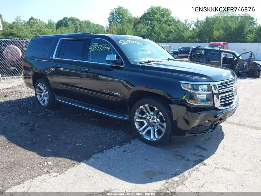 2015 Chevrolet Suburban 1500 Ltz VIN: 1GNSKKKCXFR746876 Lot: 42593554
