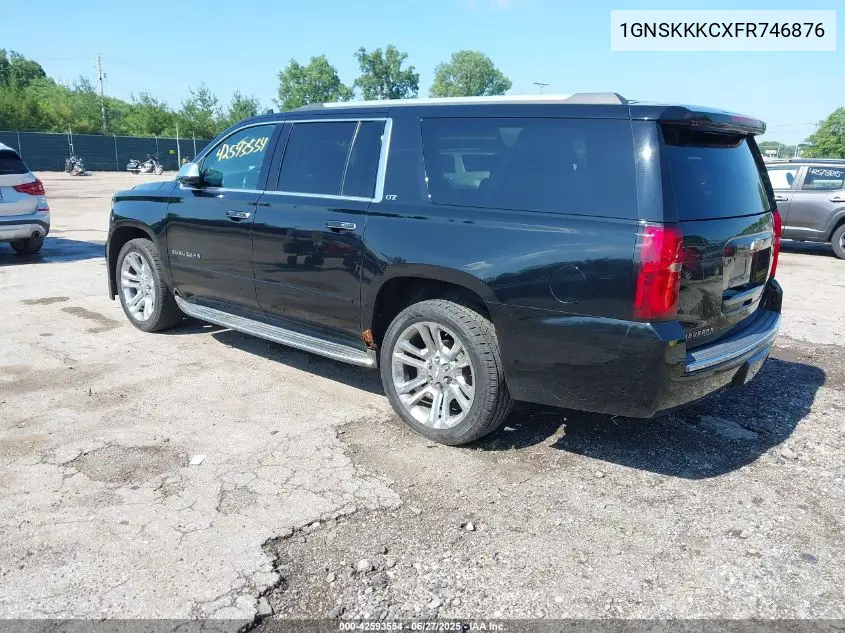 2015 Chevrolet Suburban 1500 Ltz VIN: 1GNSKKKCXFR746876 Lot: 42593554