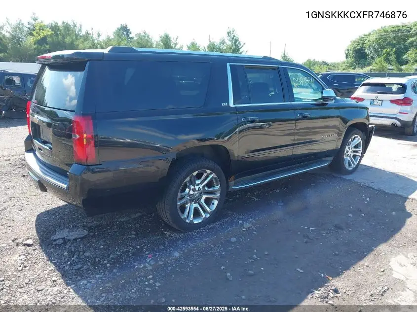 2015 Chevrolet Suburban 1500 Ltz VIN: 1GNSKKKCXFR746876 Lot: 42593554