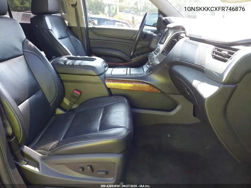 2015 Chevrolet Suburban 1500 Ltz VIN: 1GNSKKKCXFR746876 Lot: 42593554