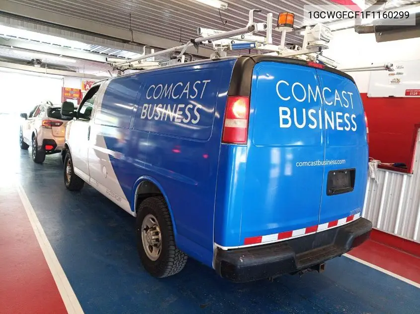 2015 Chevrolet Express 2500 Work Van VIN: 1GCWGFCF1F1160299 Lot: 42621701