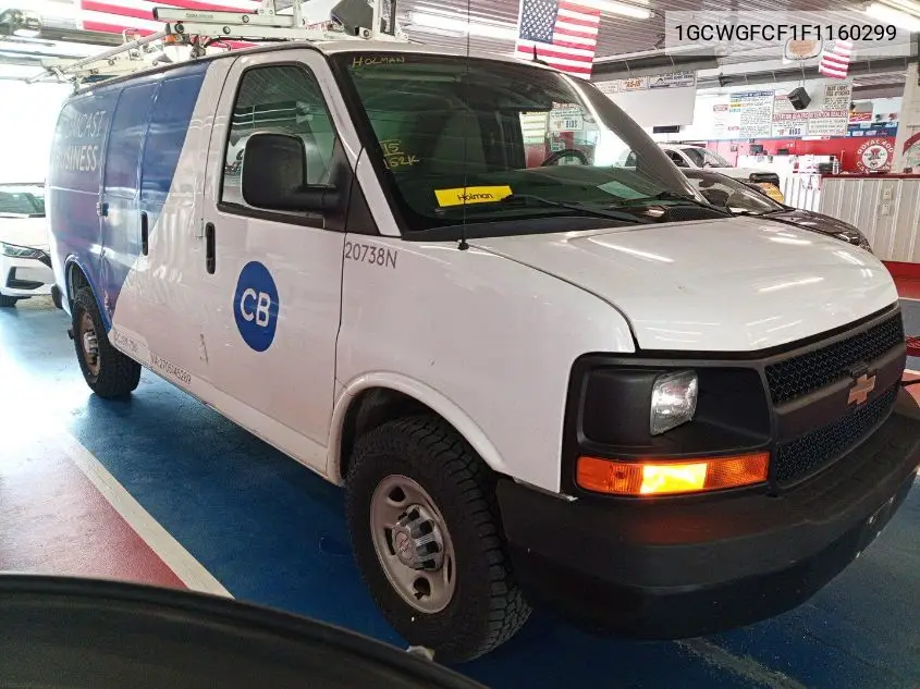 2015 Chevrolet Express 2500 Work Van VIN: 1GCWGFCF1F1160299 Lot: 42621701