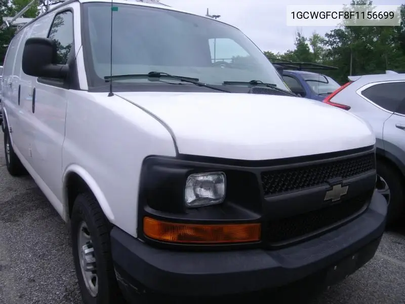 2015 Chevrolet Express 2500 Work Van VIN: 1GCWGFCF8F1156699 Lot: 42631336