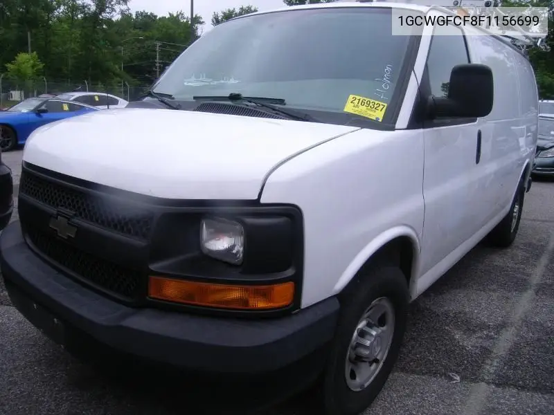 2015 Chevrolet Express 2500 Work Van VIN: 1GCWGFCF8F1156699 Lot: 42631336