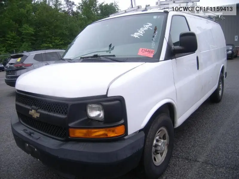 2015 Chevrolet Express 2500 Work Van VIN: 1GCWGFCF1F1159413 Lot: 42631369