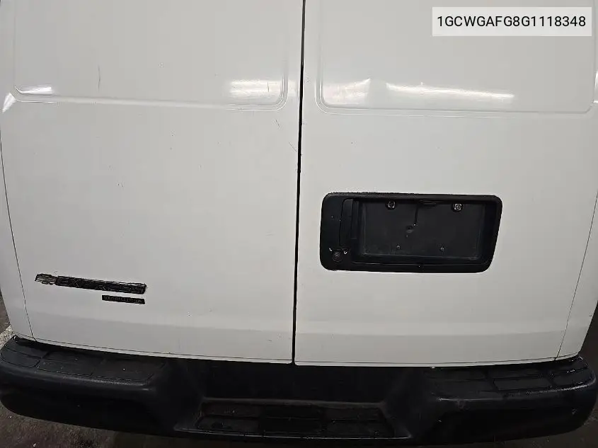 2016 Chevrolet Express 2500 Work Van VIN: 1GCWGAFG8G1118348 Lot: 42631366