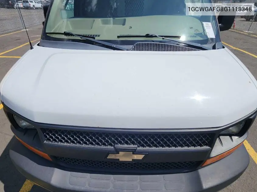 2016 Chevrolet Express 2500 Work Van VIN: 1GCWGAFG8G1118348 Lot: 42631366